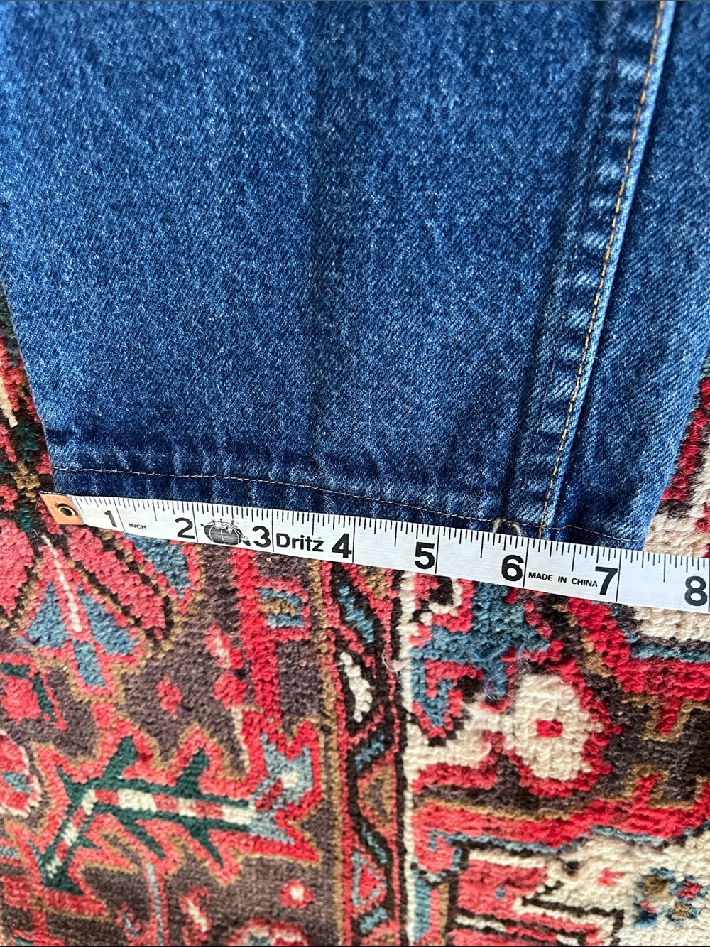 Levi's vintage Women's Dark Blue strait Jeans 505 classic - Picture 6 of 6